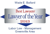 Lawyer of the Year 2013 Badge